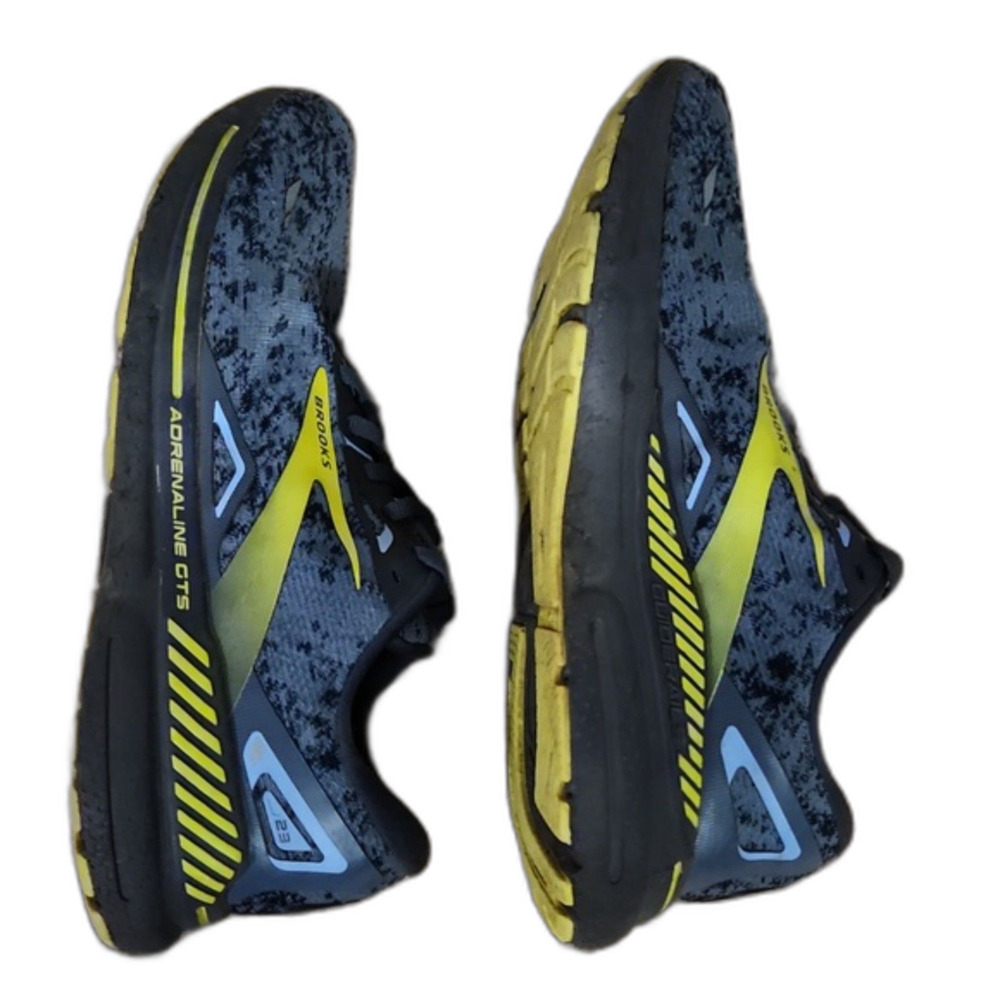 Brooks Men's Adrenaline GTS 23 Sneakers, Nine Iron/Folkstone/Sulphur, Size 11 - Picture 6 of 8